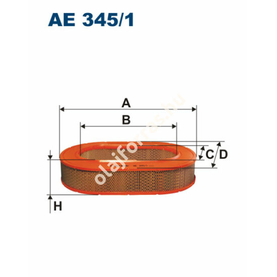AE345/1 Filtron levegőszűrő