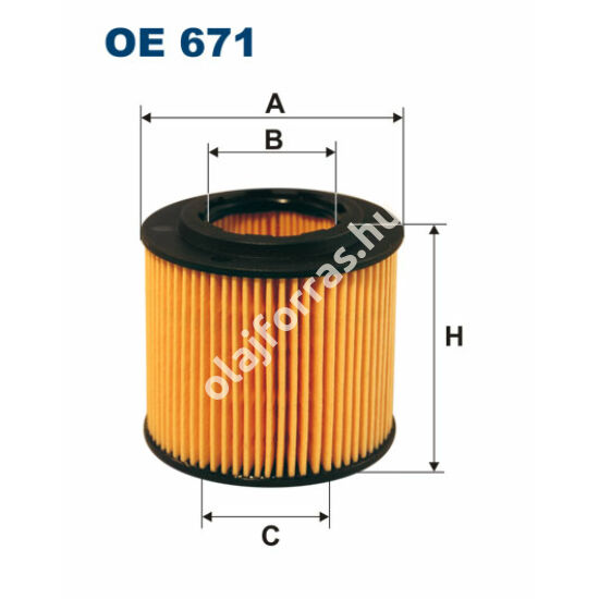 OE671 Filron olajszűrő