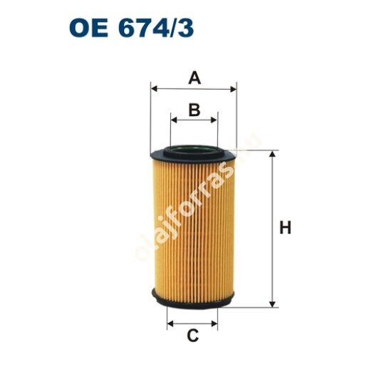 OE674/3 Filron olajszűrő
