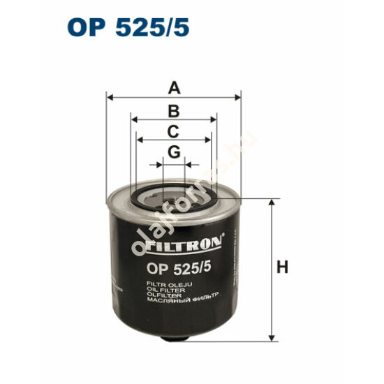 OP525/5 Filron olajszűrő