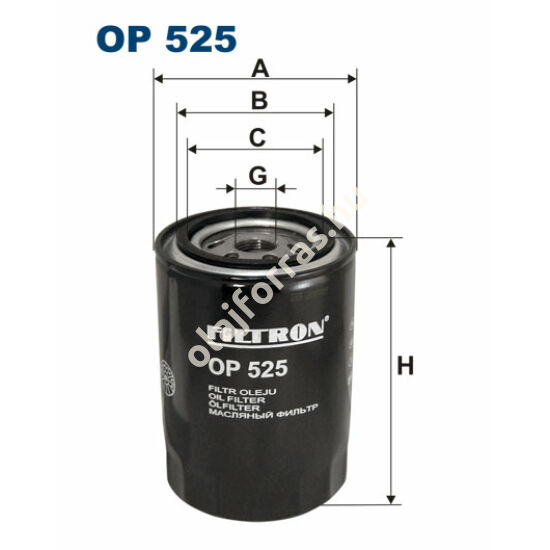 OP525 Filron olajszűrő