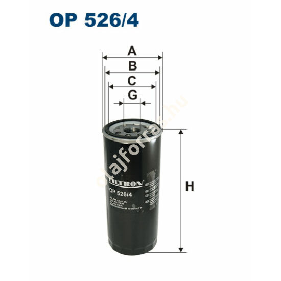 OP526/4 Filron olajszűrő