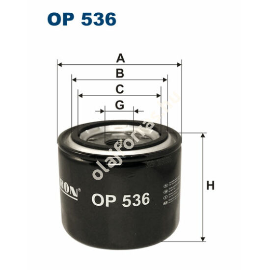 OP536 Filron olajszűrő