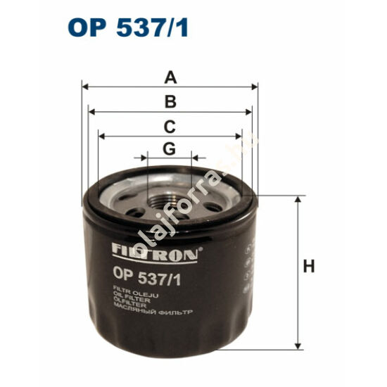 OP537/1 Filron olajszűrő
