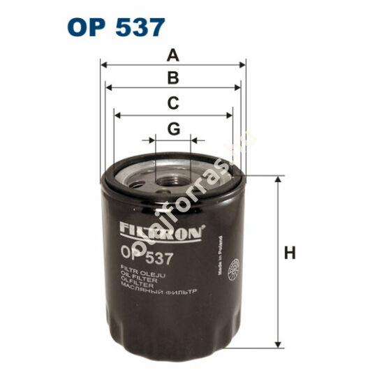 OP537 Filron olajszűrő