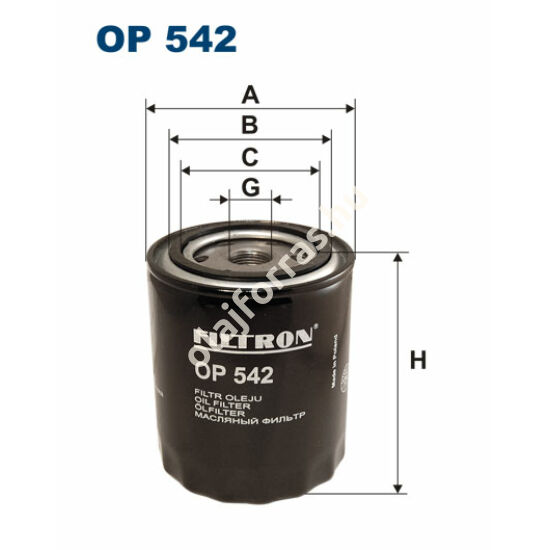 OP542 Filron olajszűrő
