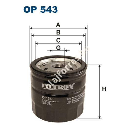 OP543 Filron olajszűrő