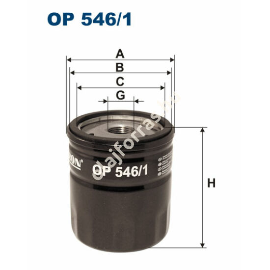OP546/2 Filron olajszűrő