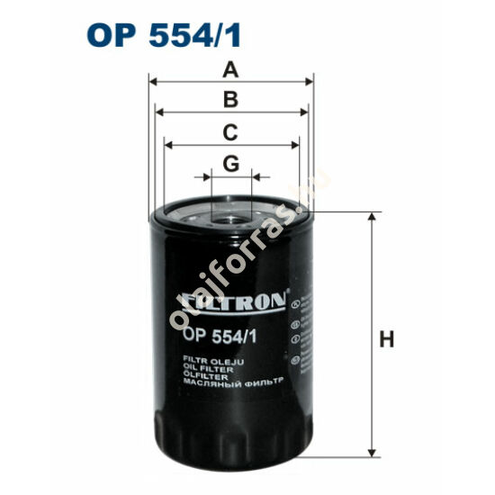 OP554/1 Filron olajszűrő