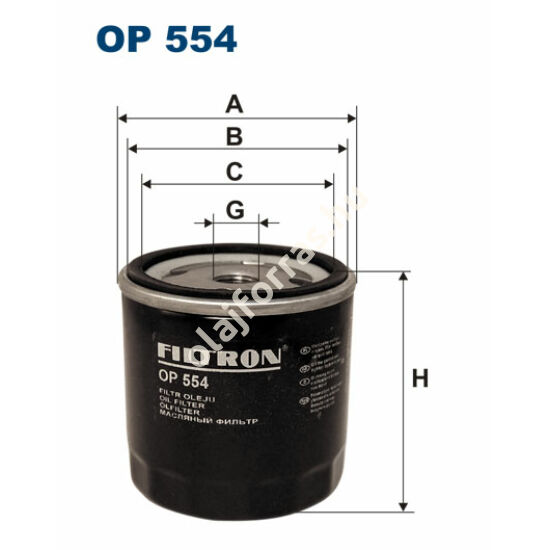 OP554 Filron olajszűrő