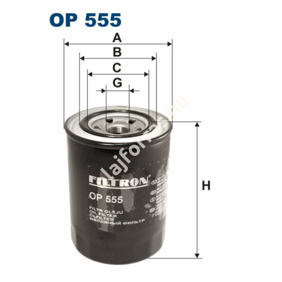OP555 Filron olajszűrő