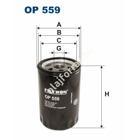 OP559 Filron olajszűrő