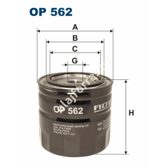 OP562 Filron olajszűrő