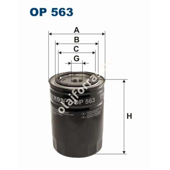 OP563 Filron olajszűrő