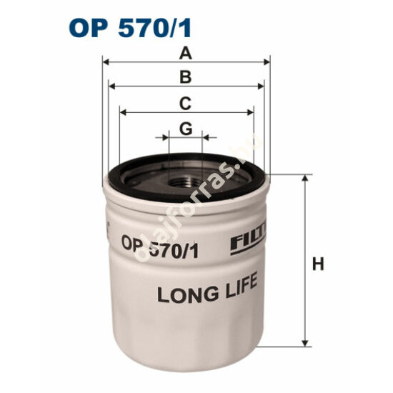OP570/1 Filron olajszűrő