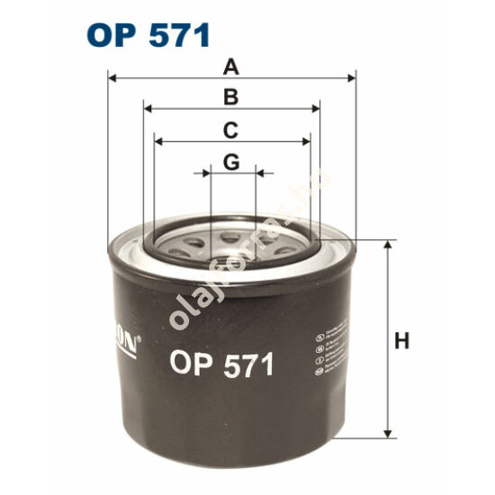 OP571 Filron olajszűrő