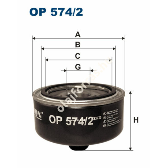 OP574/2 Filron olajszűrő