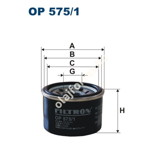 OP575/1 Filron olajszűrő