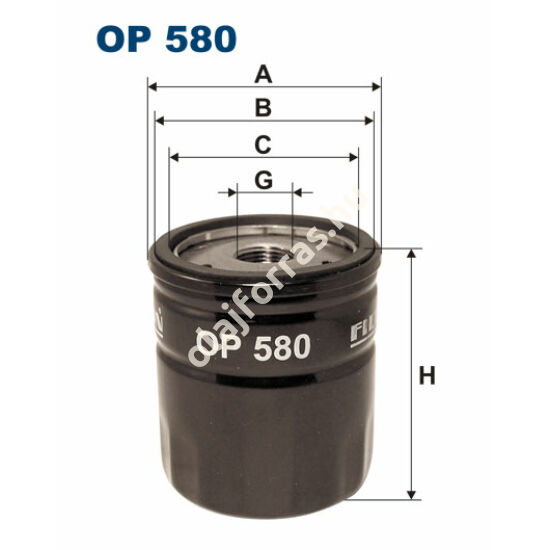 OP580 Filron olajszűrő