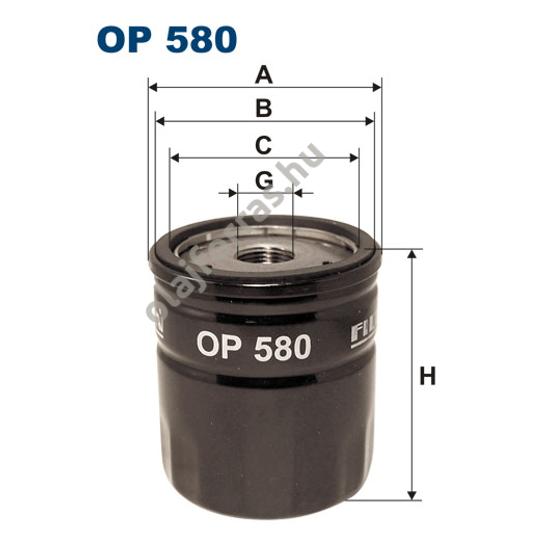 OP580 Filron olajszűrő