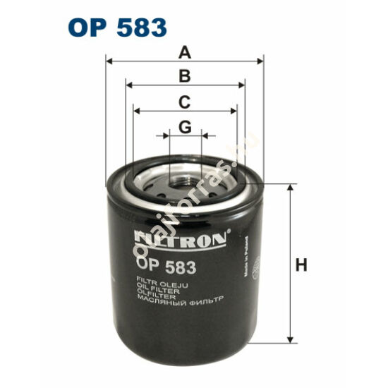 OP583 Filron olajszűrő