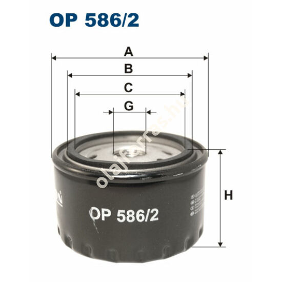 OP586/2 Filron olajszűrő