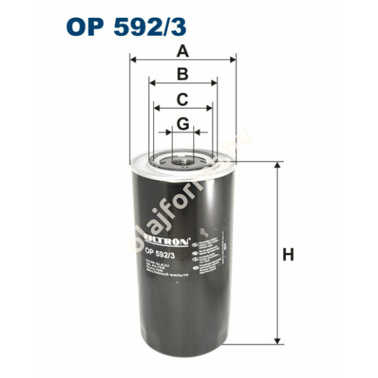 OP592/3 Filron olajszűrő