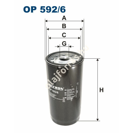 OP592/6 Filron olajszűrő