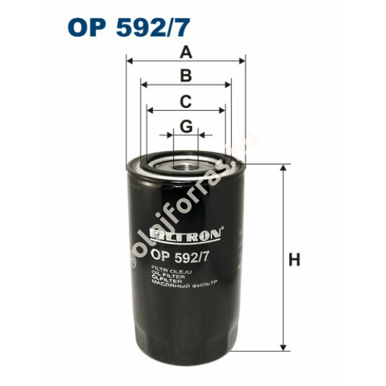 OP592/7 Filron olajszűrő