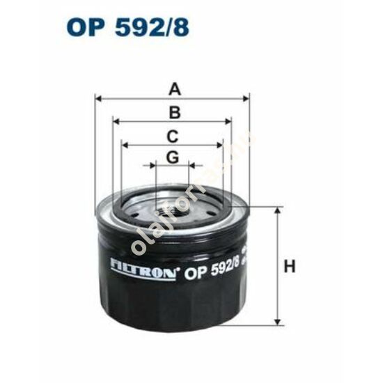 OP592/8 Filron olajszűrő