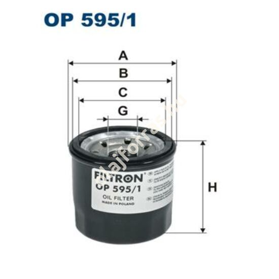 OP595/1 Filron olajszűrő
