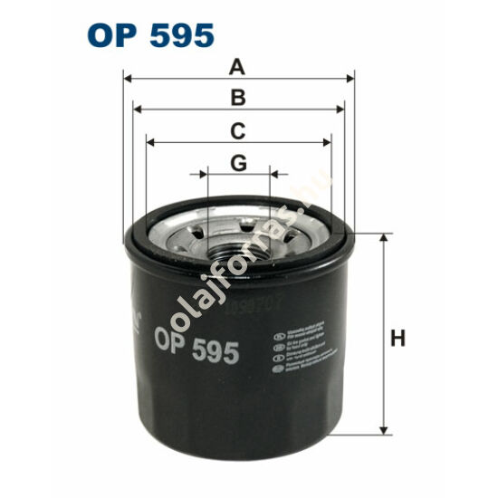 OP595 Filron olajszűrő