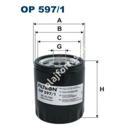 OP597/1 Filron olajszűrő