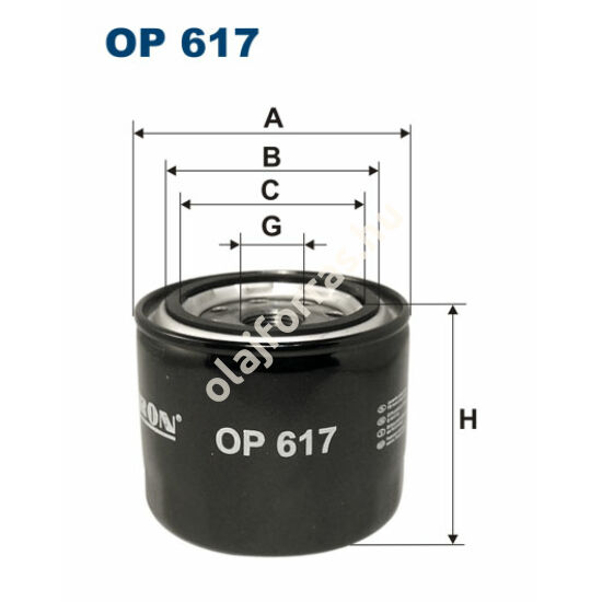 OP617 Filron olajszűrő
