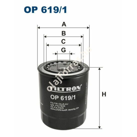 OP619/1 Filron olajszűrő