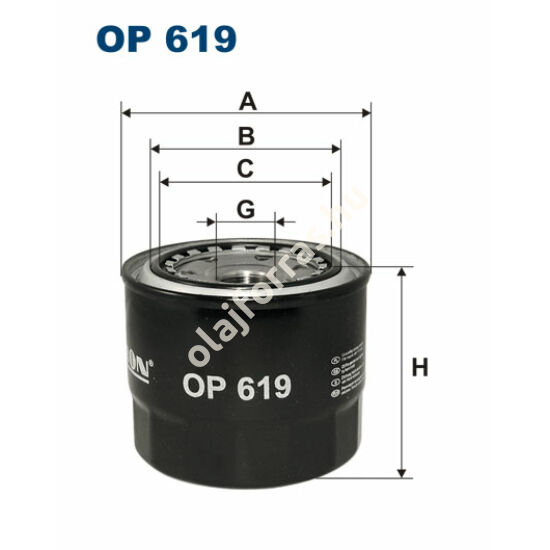 OP619 Filron olajszűrő
