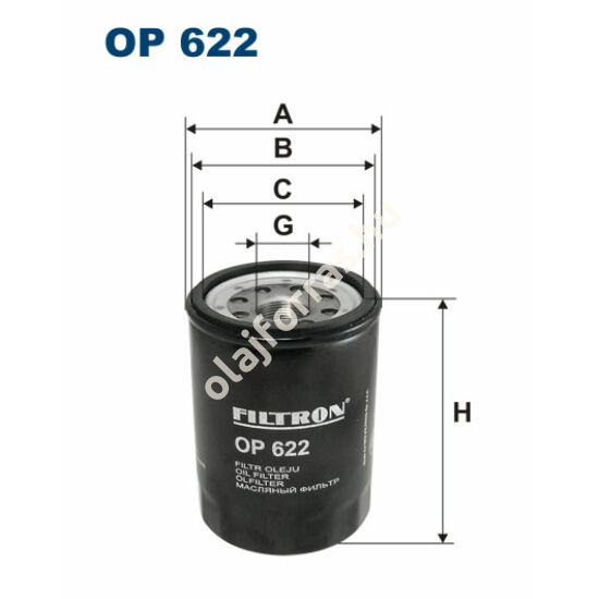 OP622 Filron olajszűrő