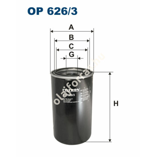 OP626/3 Filron olajszűrő