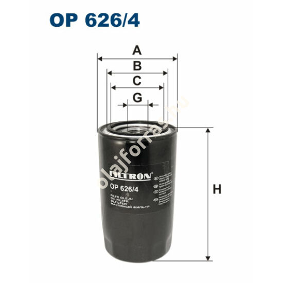 OP626/4 Filron olajszűrő