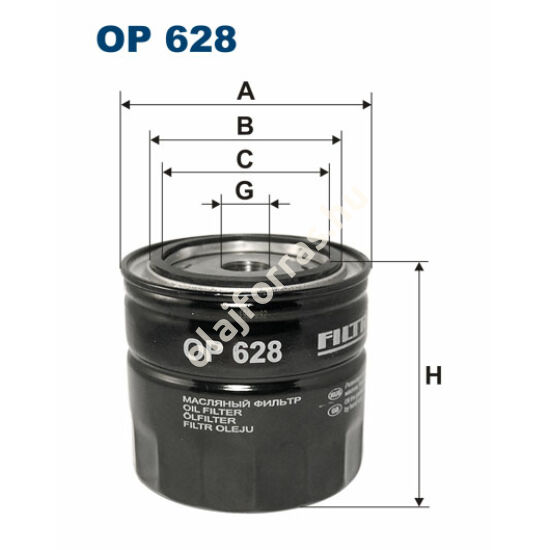 OP628 Filron olajszűrő