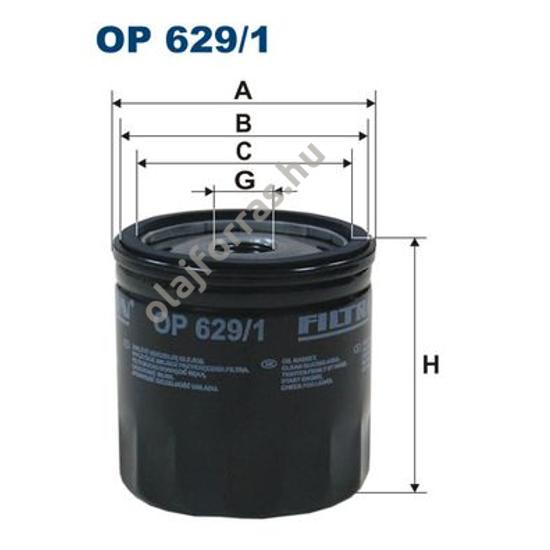 OP629/1 Filron olajszűrő
