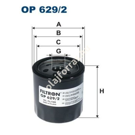 OP629/2 Filron olajszűrő