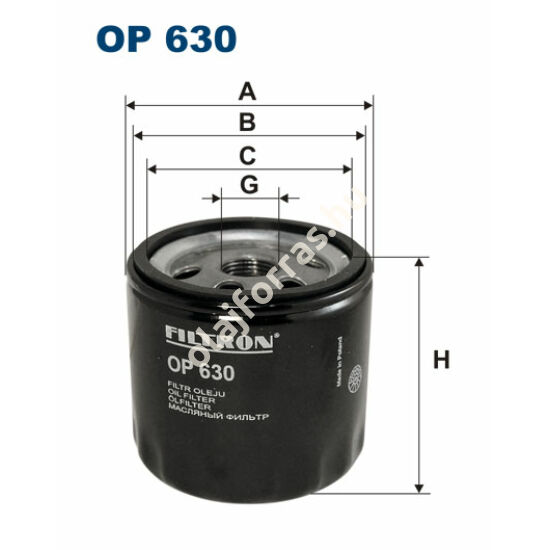 OP630 Filron olajszűrő
