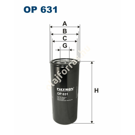 OP631 Filron olajszűrő