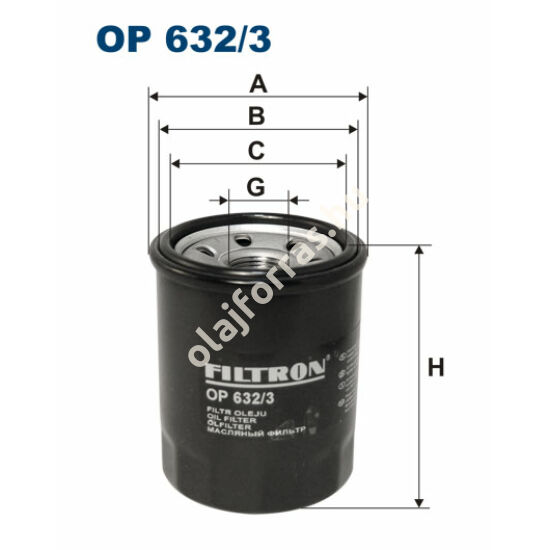 OP632/3 Filron olajszűrő