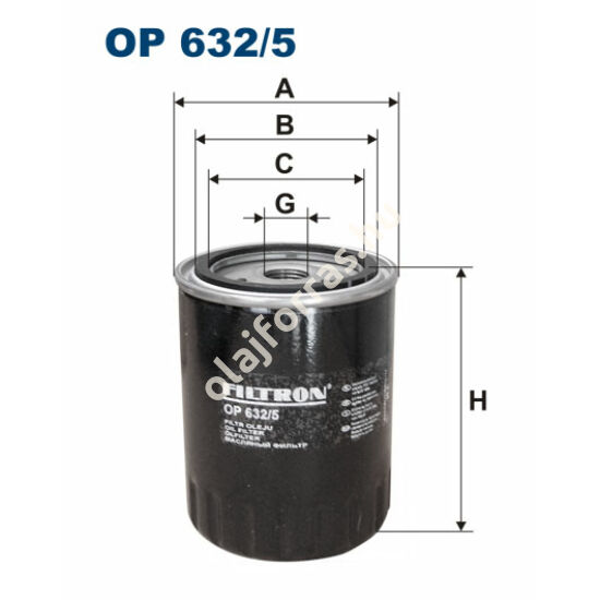 OP632/5 Filron olajszűrő