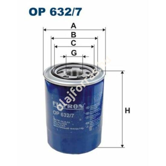 OP632/7 Filron olajszűrő