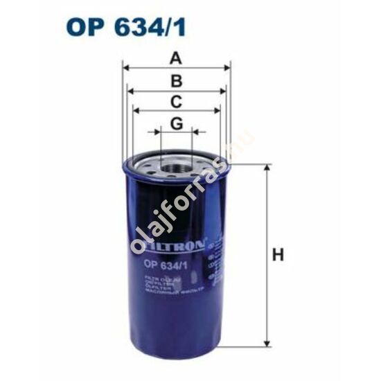 OP634/1 Filron olajszűrő