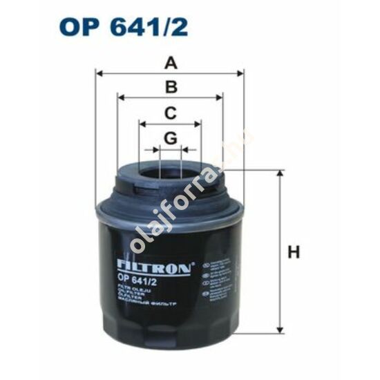 OP641/2 Filron olajszűrő