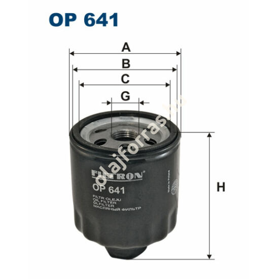 OP641 Filron olajszűrő